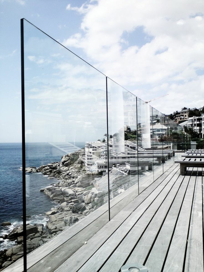 verre mur-terrasse-ameublement-cool-moderne conception