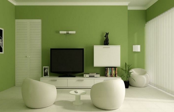קיר צבע נהדר-ירוק צבע עיצוב פנים מודרני