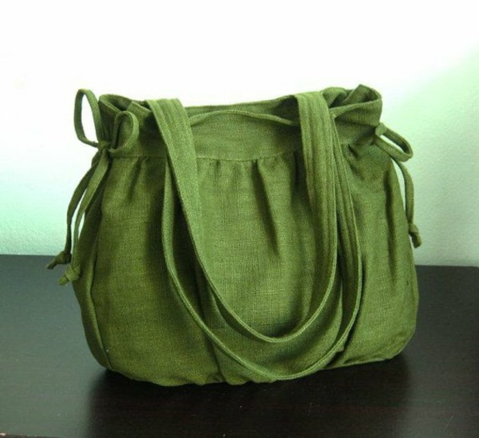 हरे रंग की बैग-साथ आधुनिक डिजाइन