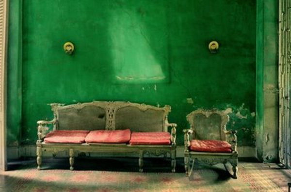 贵族式的绿色客厅