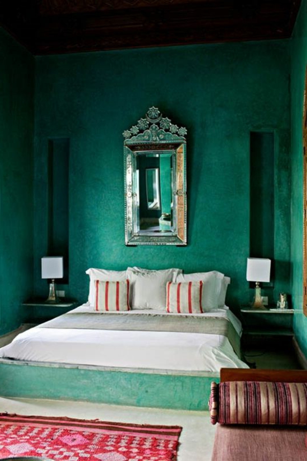 vihreä-wall design-for-makuuhuoneen-jäähdytin-peili-on-the-wall