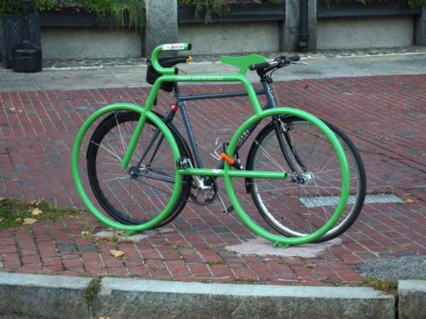 Green Bicycle stand-kuin-a-pyörä polkupyörä-in-Green