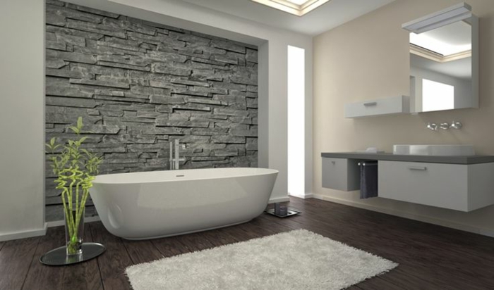 szürke színű fal-fürdőszoba-modern megjelenés