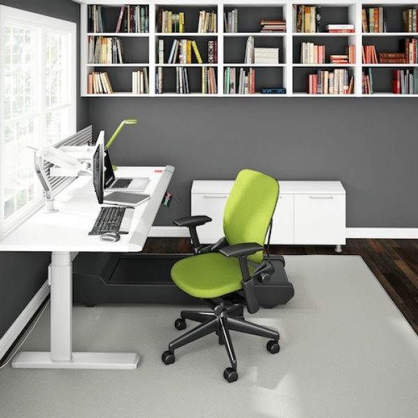 明亮的绿色办公椅与 - 漂亮的设计的室内设计理念