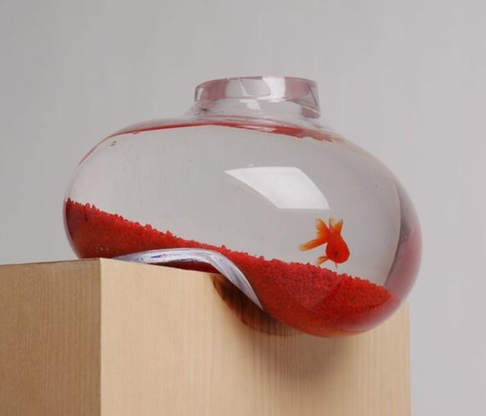 hang formant aquarium pour poissons rouges-avec-orange-sable-verre-aqarium-set-petit aquarium