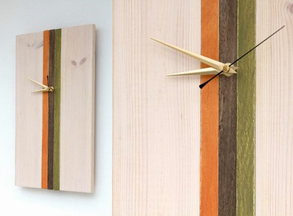 ξύλινο ρολόι τοίχου σχεδιασμό ιδέα του σχεδιασμού τοίχο