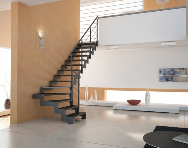 demi-tour-escaliers à la maison-design-conception des idées