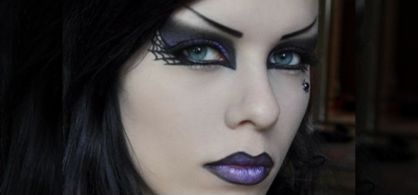 maquillaje de Halloween Ideas-bruja-cool-mirada