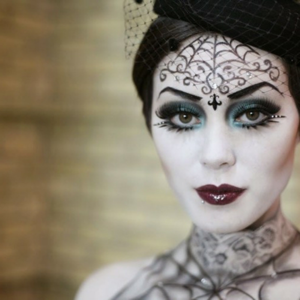Halloween maquillaje de las ideas de brujas elegante diseño