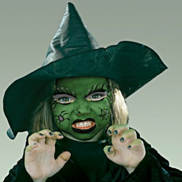 Halloween maquillaje de las ideas de brujas horrible color
