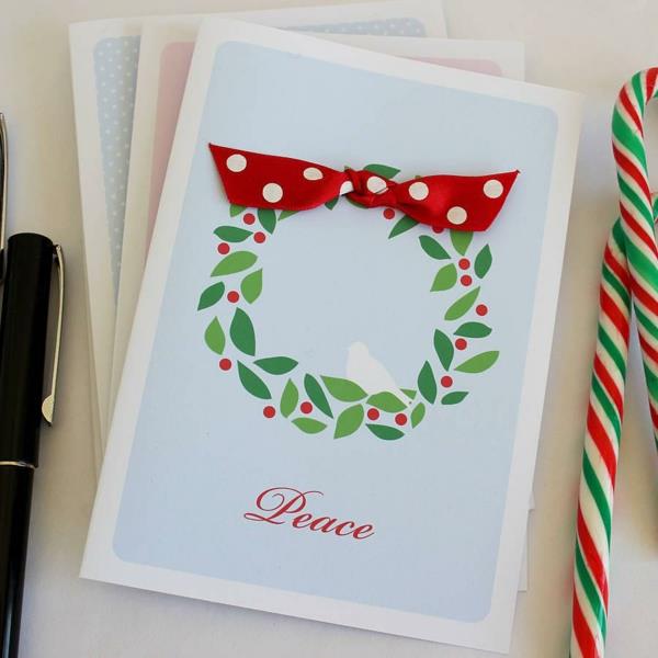हस्त-सुंदर क्रिसमस कार्ड के लिए इसे स्वयं करें
