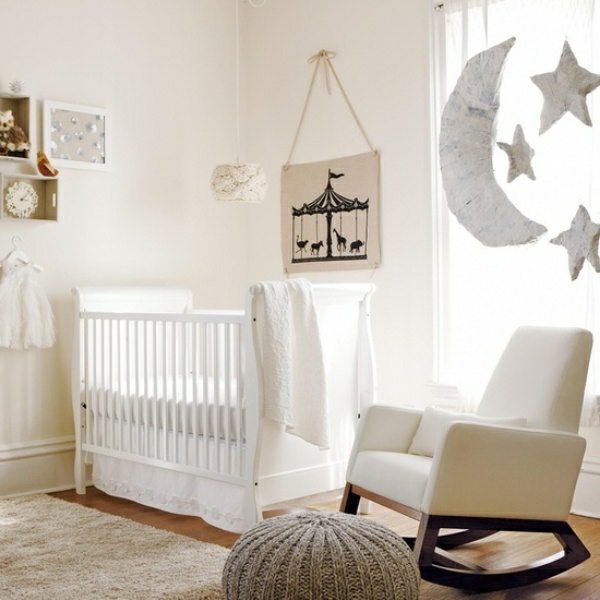 -helles-bébé chambre chambre à coucher-bébé chambre dans un décor rétro-bébé idées