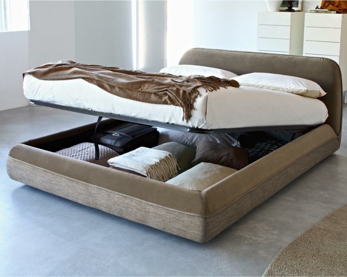 华丽的模型卧室软垫床用，床箱木模型