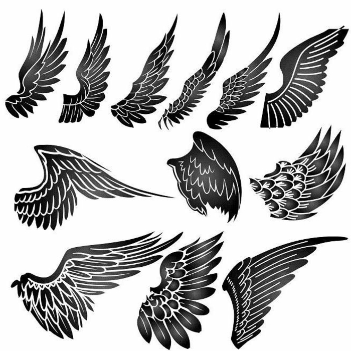 这里有一些黑色羽毛天使翼纹身的想法。你真的很喜欢