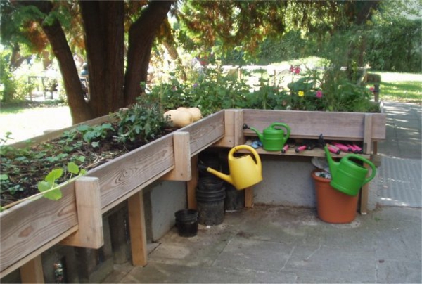 hochbeet-self-build-wood-in-the-garden - עיצוב נהדר