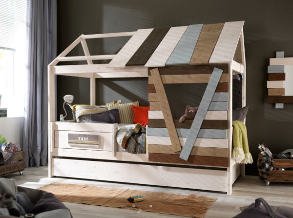 magas ágyas kaland-ágy modern kialakítású
