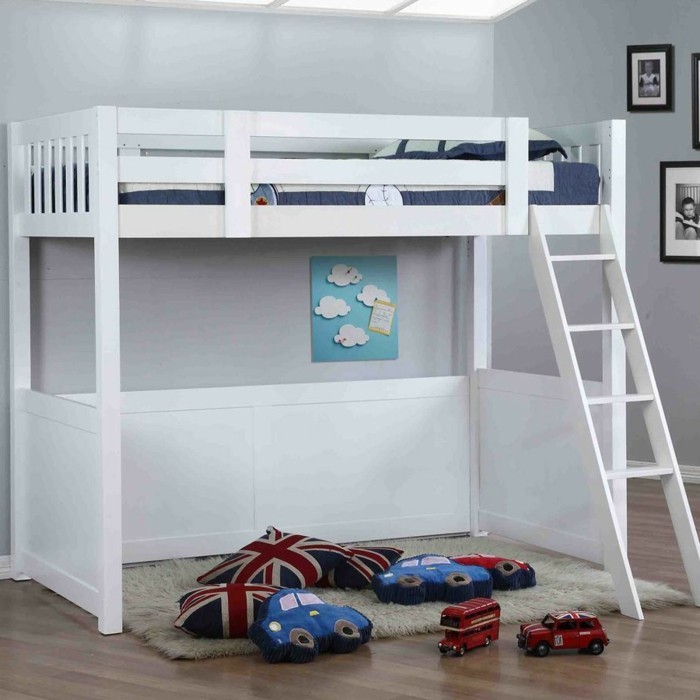 lit superposé-propre-construction- un lit haut-pour-le-petit-enfants-autoconstruction