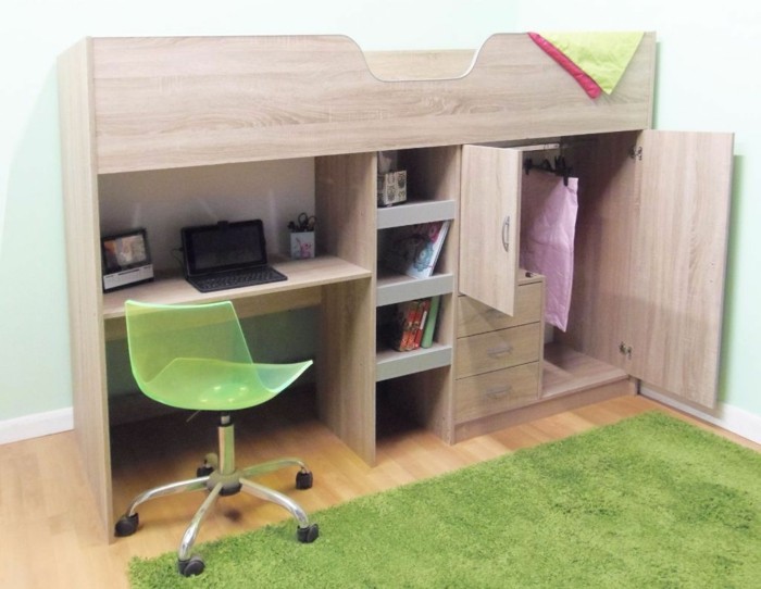 litera-propio-Build-a-alta cama con-escritorio-y-mueble