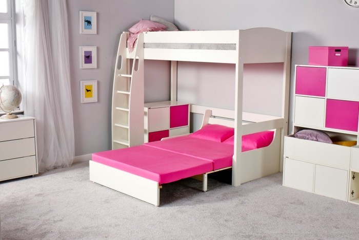 lit superposé-propre-construction-ici-sont-grand-haut lits pour les enfants-