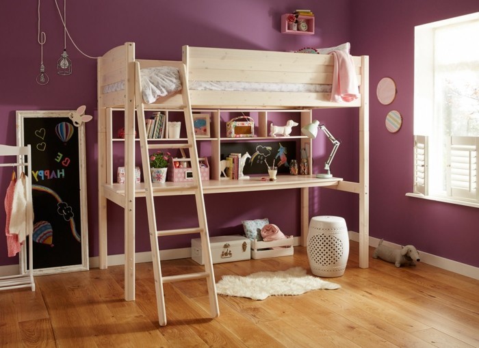 קומותיים לבנות מיטה-עצמו-עדיין-א-גבוהה המיטה-עבור-the-ילדה