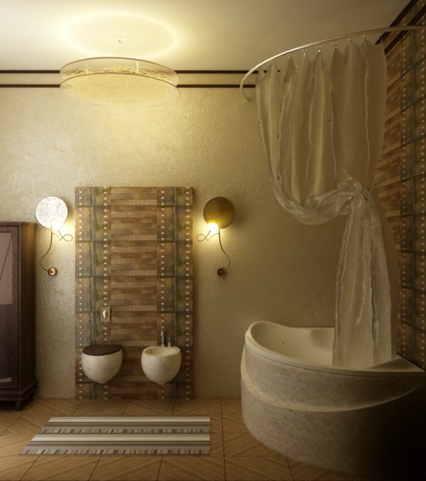 ötletek: kis-fürdő-arany színű, egyszerű világítás