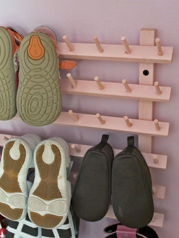 stocker facilement les chaussures - système de petite étagère