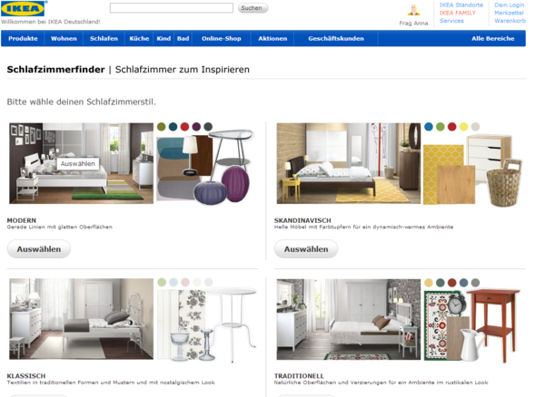 Elección de estilo de dormitorio IKEA