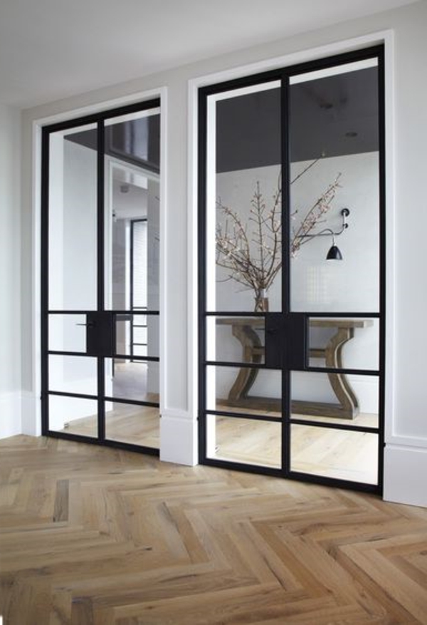פן דלתות זכוכית-עם-על-עיצוב-יפים-עיצוב-פנים-חי רעיונות מודרניים-enrichtung