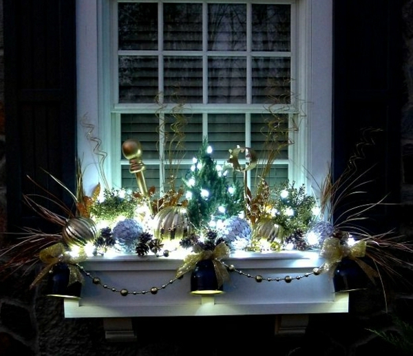 有趣点亮的橱窗装饰到圣诞