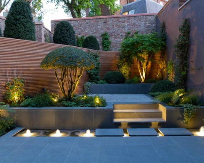ιδέες ενδιαφέρον-φωτισμού-in-the-garden-πολύ-ωραία-μικρό-κήπο