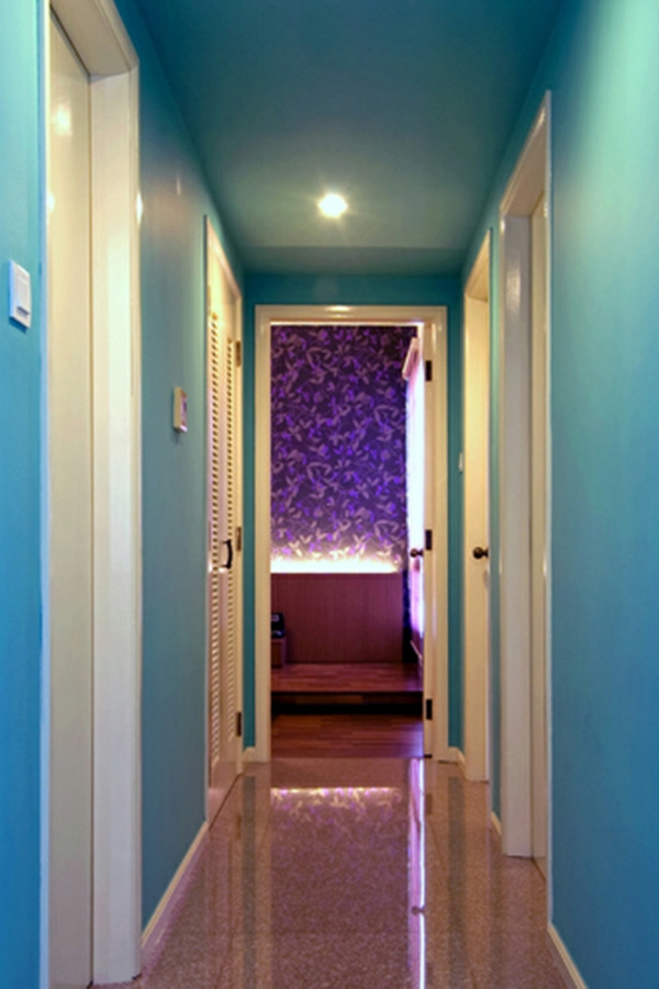 intéressante-couleur-dans-la-salle-violet chambre à côté