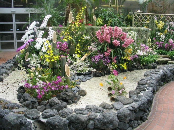 interesante-Gartengestaltung-con-piedras-creativa-jardín Ideas