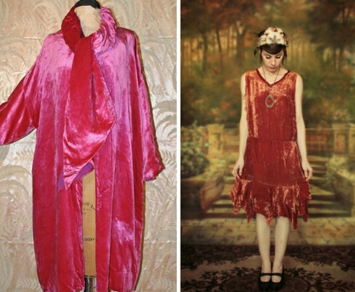 Érdekes ruhák Két fotói 20 éves módú rózsás szín