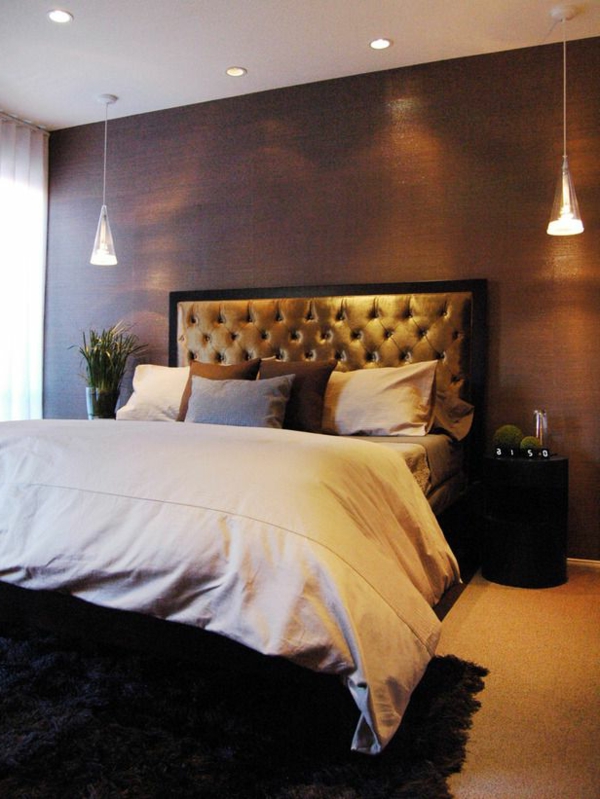-Design romantique éclairage intéressant chambre moderne