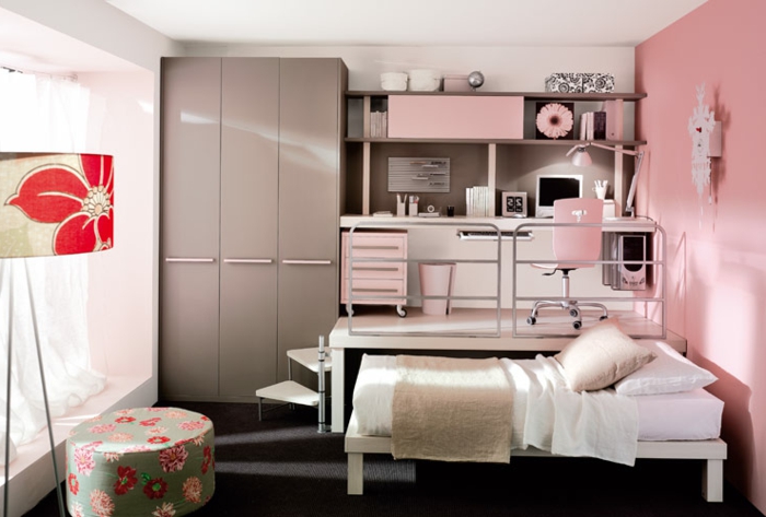 macchiato modernas paredes color a hacer hincapié en el color-latte- dormitorio juvenil