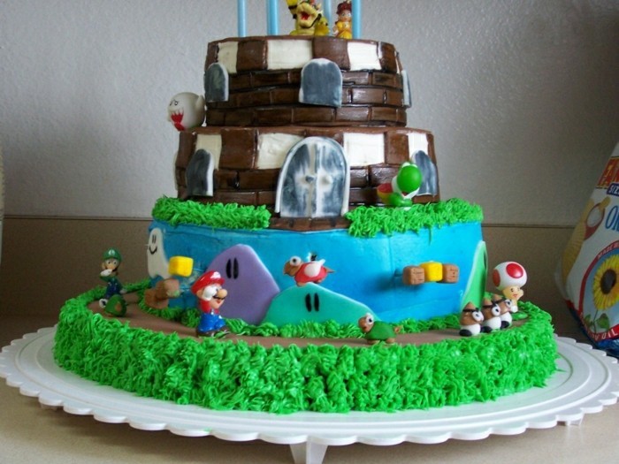 niños torta-la-cumpleaños-muy-interesante modelo