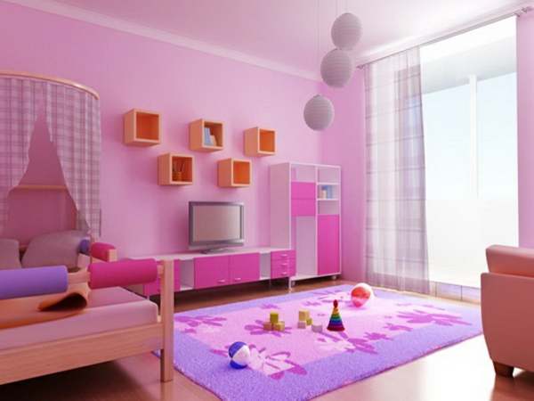 苗圃色调 - 粉红色调 - 醒目的家具