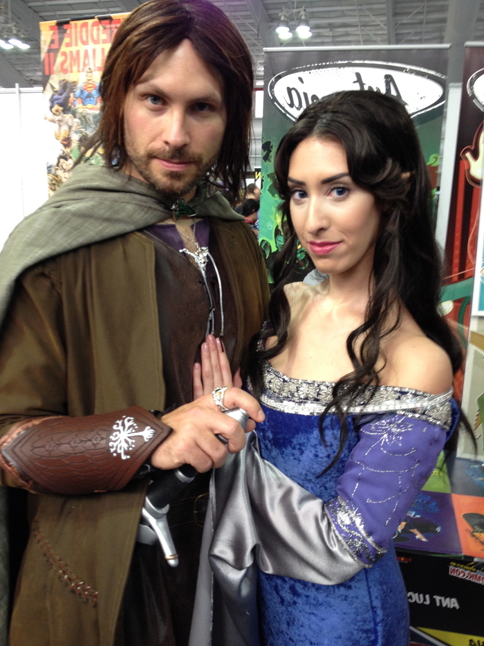 Aragorn és Arwen gyermekkori jelmezei a népszerű könyvből és filmekből