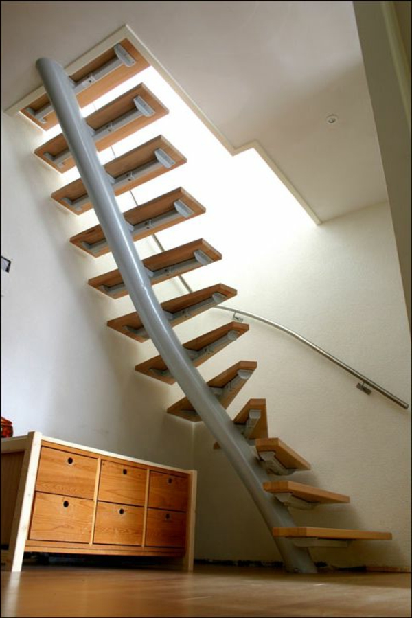 petit-escalier-pour-le-appartement-design-idée-espace-sauver les escaliers