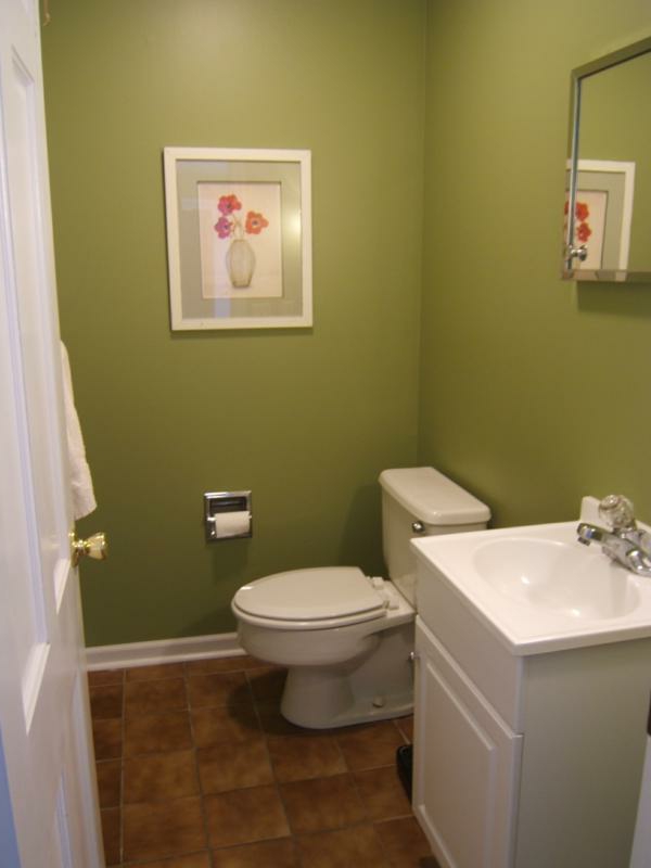 petite-salle de bain-idées-salle de bain-décoration-image-sur-le-mur - salle de bain