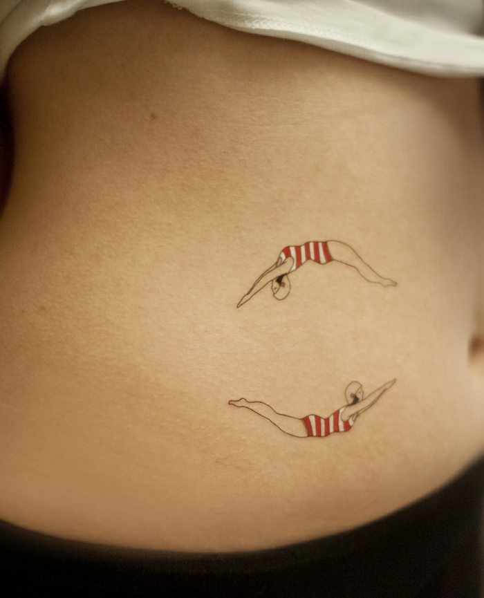 tatuointi ideoita kelluva nainen vatsan maalaus harrastus ammatti tai suosikki toimintaa