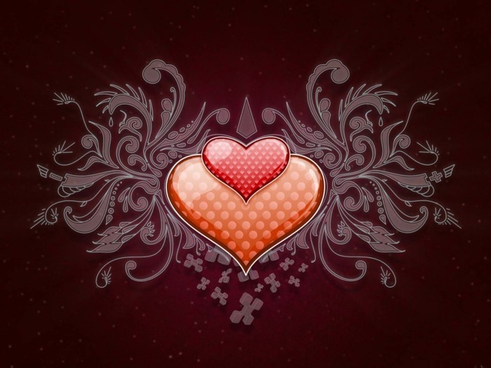 besplatno pozadina Valentinovo-pra-srce-i-ukrasni-elementi