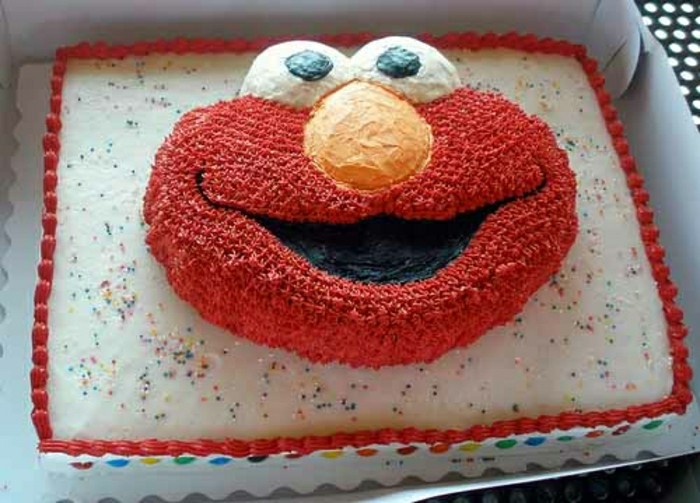 עוגה-עבור-הולדת-מעניין-רעיון-אדום שמנת