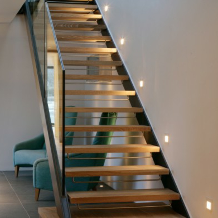 escalera de iluminación led-Steam-diseño de interiores, muy agradable-hogar