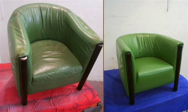 δερμάτινο καναπέ-dye-πριν και μετά