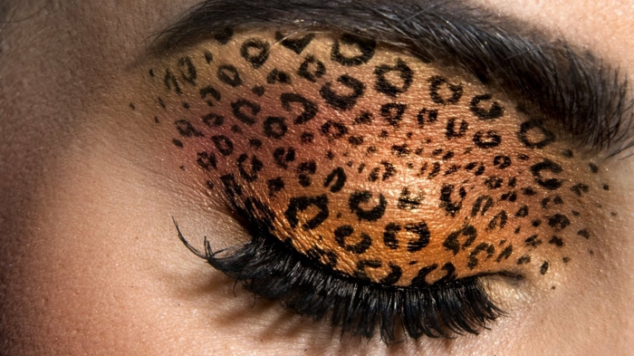λεοπάρδαλη πρόσωπο μακιγιάζ αποφάσεων πολύ-ενδιαφέρον-μακιγιάζ