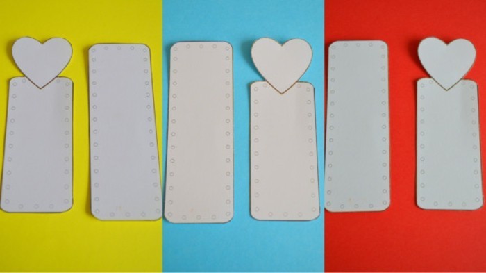 बुकमार्क-टिंकर-तीन अलग-अलग रंग
