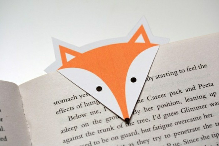 书签偶数化妆狐狸人物折纸