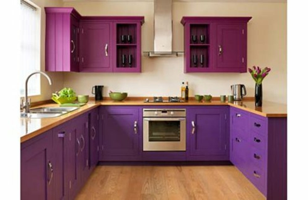 σχέδιο χρωμάτων για την κουζίνα fdie - μοβ