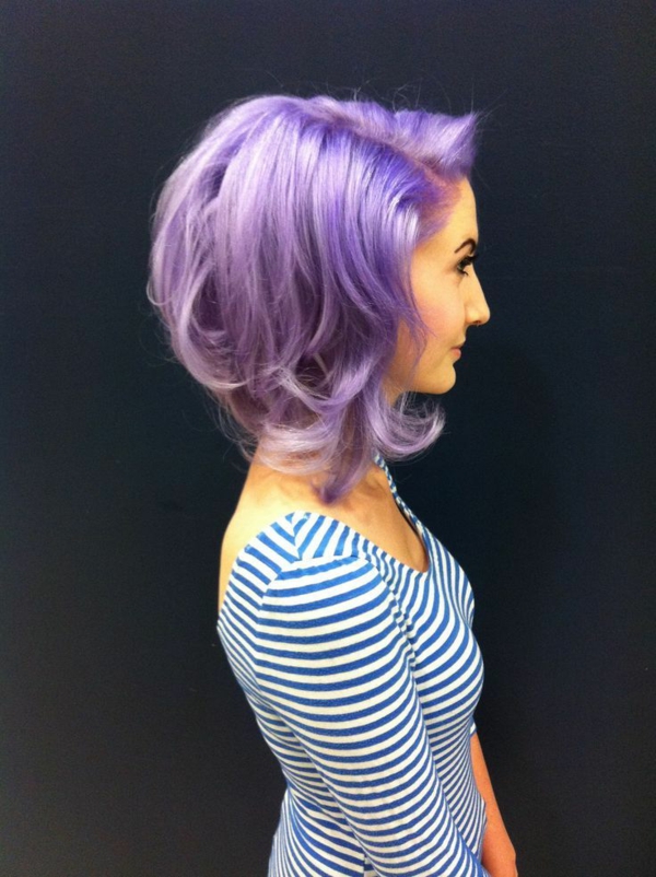 紫色头发-A-极schcke，发型